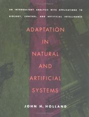 Front cover of Adaptation in natural and artificial systems by Holland, John H.