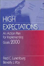 Cover of High expectations by Frederick C. Lunenburg