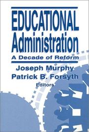Cover of Educational administration by Joseph Murphy