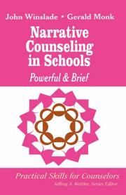 Front cover of Narrative counseling in schools by John Winslade