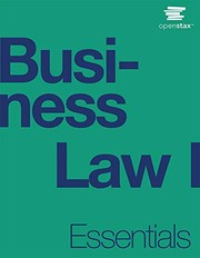 Front cover of Business Law I Essentials by Mirande Valbrune