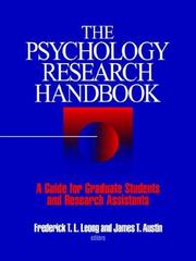 Cover of The psychology research handbook by Frederick T. L. Leong