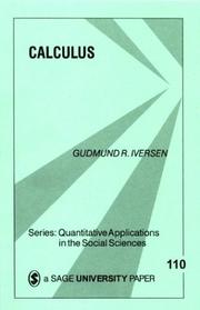 Cover of Calculus by Gudmund R. Iversen
