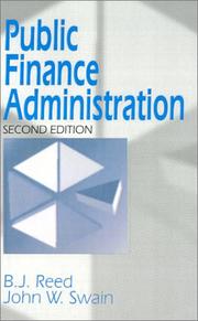 Cover of Public finance administration by B. J. Reed