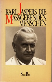 Cover of Die maßgebenden Menschen by Karl Jaspers