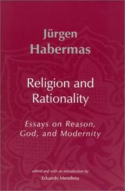 Front cover of Religion and Rationality by Jürgen Habermas