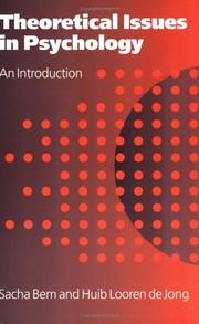 Front cover of Theoretical Issues in Psychology by Sacha Bem