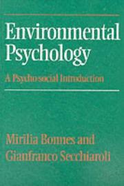 Front cover of Environmental psychology by Mirilia Bonnes
