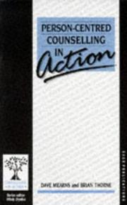 Front cover of Person-centred counselling in action by Dave Mearns