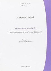 Cover of Translatio in fabula by Antonio Lavieri