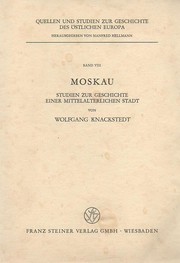 Cover of Moskau by Wolfgang Knackstedt