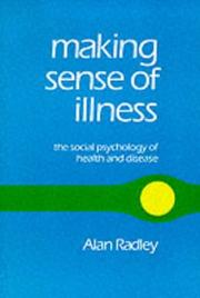 Front cover of Making Sense of Illness by Alan Radley