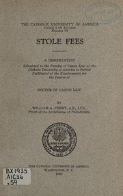 Cover of Stole fees by William Anthony Ferry