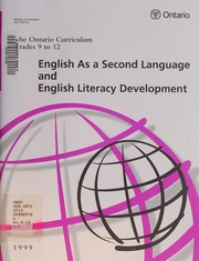 Cover of English as a second language and English literacy development by Ontario. Ministry of Education.
