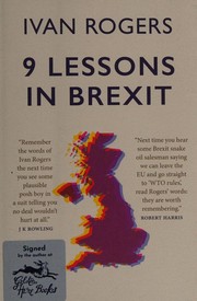 Cover of 9 Lessons in Brexit by Ivan Rogers