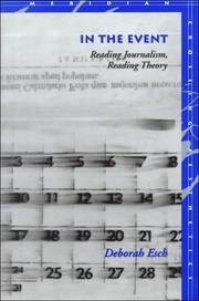 Cover of In the event by Deborah Esch