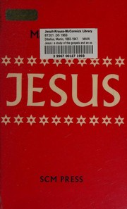 Cover of Jesus by Martin Dibelius