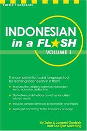 Front cover of Indonesian in a Flash (Tuttle Flash Cards) by Zane Goebel