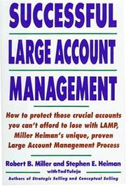 Cover of Successful large account management by Miller, Robert B.