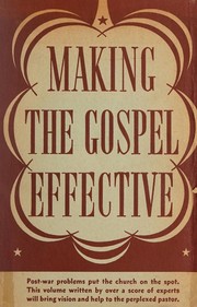 Cover of Making the gospel effective by William Ketcham Anderson