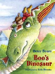 Front cover of Boo's Dinosaur by Betsy Cromer Byars