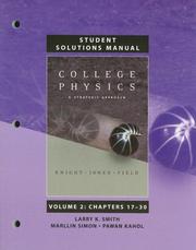 Front cover of Student Solutions Manual for College Physics by Randall D. Knight