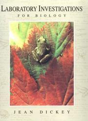 Cover of Laboratory Investigations for Biology by Jean Dickey