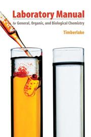 Front cover of Laboratory Manual for General, Organic, and Biological Chemistry by Karen C. Timberlake