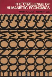 Cover of The challenge of humanistic economics by Mark A. Lutz