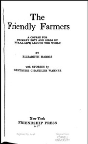 Cover of The friendly farmers by Elizabeth Harris