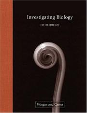 Cover of Investigating Biology by Judith Giles Morgan
