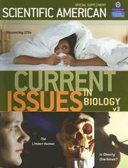 Front cover of Current Issues in Biology, Volume 3 by John Rennie