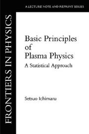 Cover of Basic principles of plasma physics by Setsuo Ichimaru