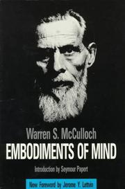 Cover of Embodiments of mind by Warren S. McCulloch