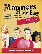 Front cover of Manners Made Easy for Teens by June Hines Moore