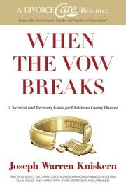 Cover of When the vow breaks by Joseph Warren Kniskern