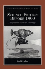 Front cover of Science fiction before 1900 by Paul K. Alkon