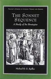 Cover of The sonnet sequence by Michael R. G. Spiller