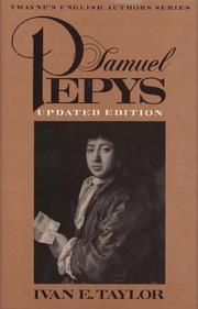 Cover of Samuel Pepys by Ivan E. Taylor
