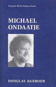 Cover of Michael Ondaatje by Douglas Barbour