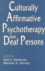 Cover of Culturally affirmative psychotherapy with deaf persons by Neil S. Glickman