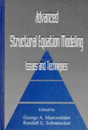 Cover of Advanced structural equation modeling by George A. Marcoulides