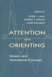 Cover of Attention and orienting by Peter J. Lang