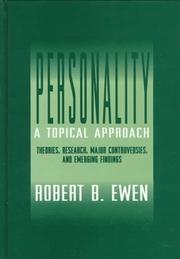 Cover of Personality, a topical approach by Robert B. Ewen