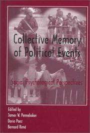 Front cover of Collective memory of political events by James W. Pennebaker