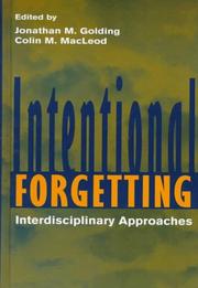 Cover of Intentional forgetting by Colin M. MacLeod