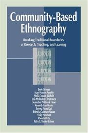 Cover of Community-Based Ethnography by Ernest T. Stringer