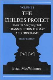 Cover of The CHILDES project by Brian MacWhinney