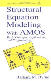 Cover of Structural equation modeling with AMOS by Barbara M Byrne