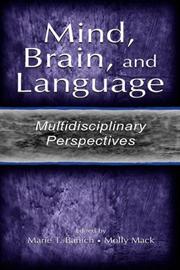 Cover of Mind, brain, and language by Marie T. Banich